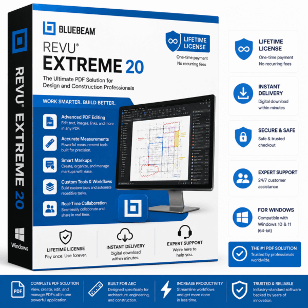 Bluebeam Revu eXtreme 20 Lifetime