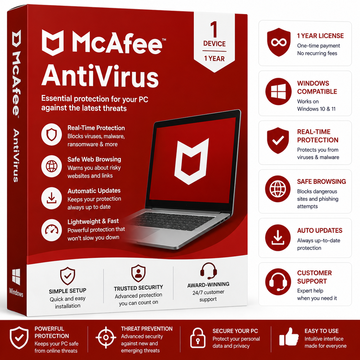 McAfee AntiVirus 1 Year