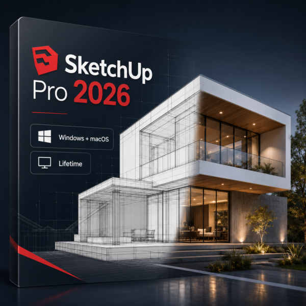SketchUp Pro 2026 Lifetime for Windows and Mac